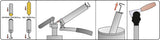 TWO PISTON HEAVY-DUTY GREASE GUN 0.5L (YT-07041)