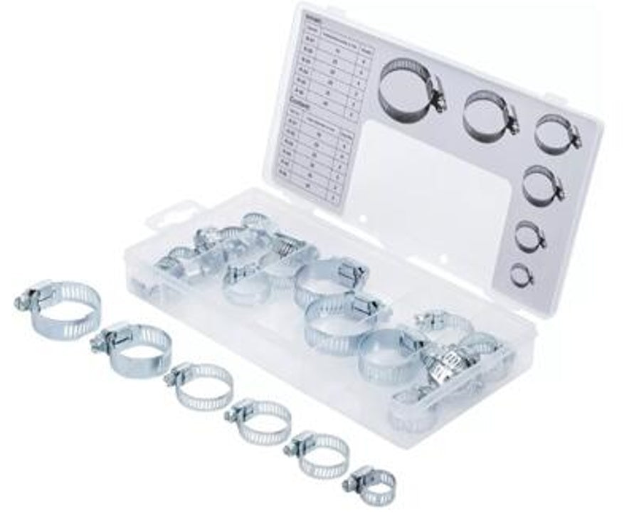 HOSE CLAMP ASSORTMENT | GALVANIZED | 25 PCS. (H88182)