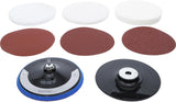 GRINDING AND POLISHING SET | Ø 180 MM | 8 PCS. (74380)