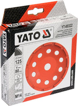 DIAMOND GRINDING CUP 125MM M14 (YT-60322)