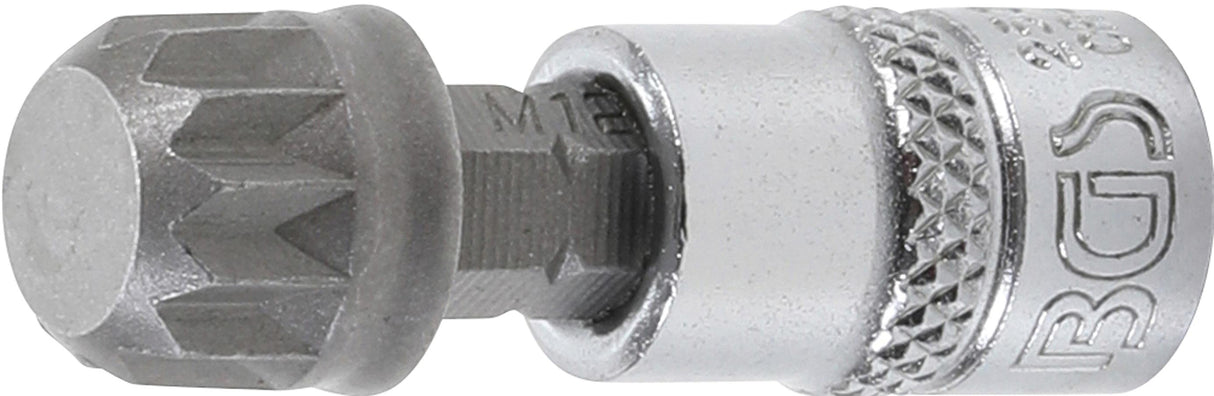 BIT SOCKET | 6.3 MM (1/4") DRIVE | SPLINE (FOR XZN) M12 (2507)