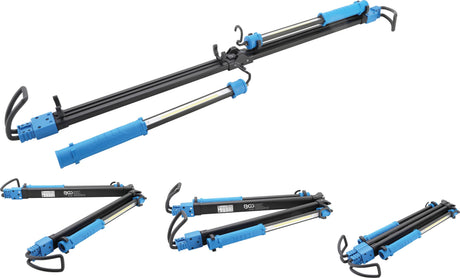 COB LED BONNET LAMP WITH BATTERY AND TELESCOPIC BAR | 2 COB-LED-HANDHELD WORK LAMPS (85306)