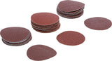 SANDING PADS FOR ECCENTRIC SANDERS | Ø 50 MM | K 60 - 80 - 120 | 30 PCS. (70194)