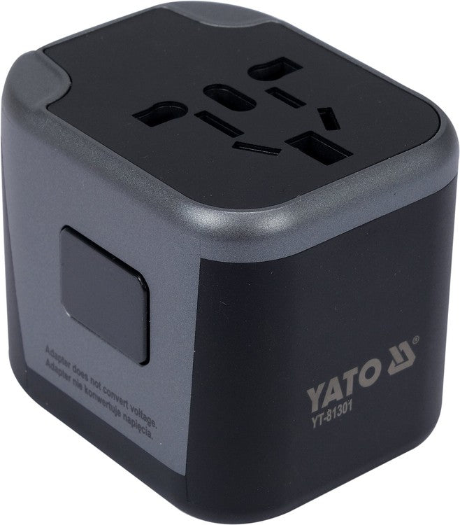 TRAVEL ADAPTER UNIV. 2XUSB 12W (YT-81301)