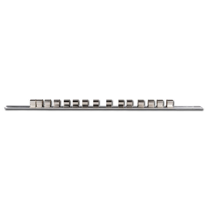 SOCKET RAIL WITH 15 CLIPS | 10 MM (3/8") (2330)