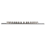 SOCKET RAIL WITH 15 CLIPS | 10 MM (3/8") (2330)