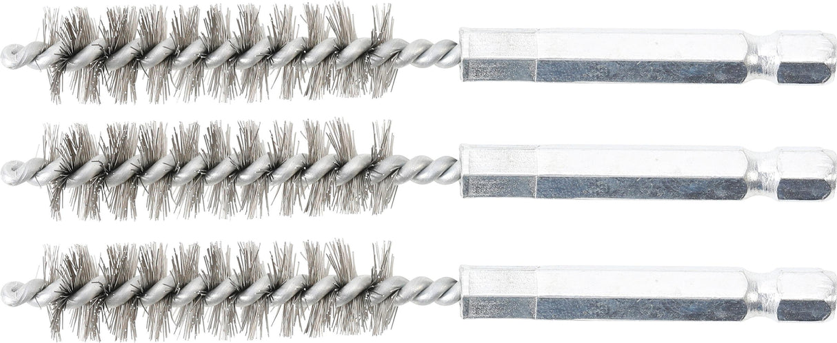 STEEL BRUSH | 12 MM | 6.3 MM (1/4") DRIVE | 3 PCS. (3078-12-S)