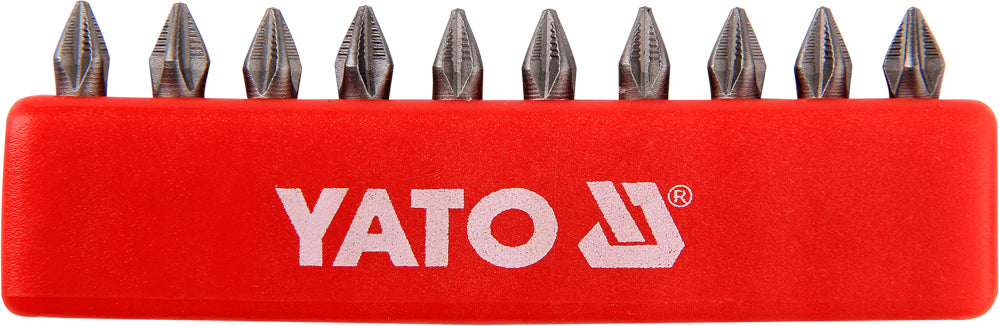 SCREWDRIVER BITS 10PCS  PH1X25MM S2 (YT-0474)