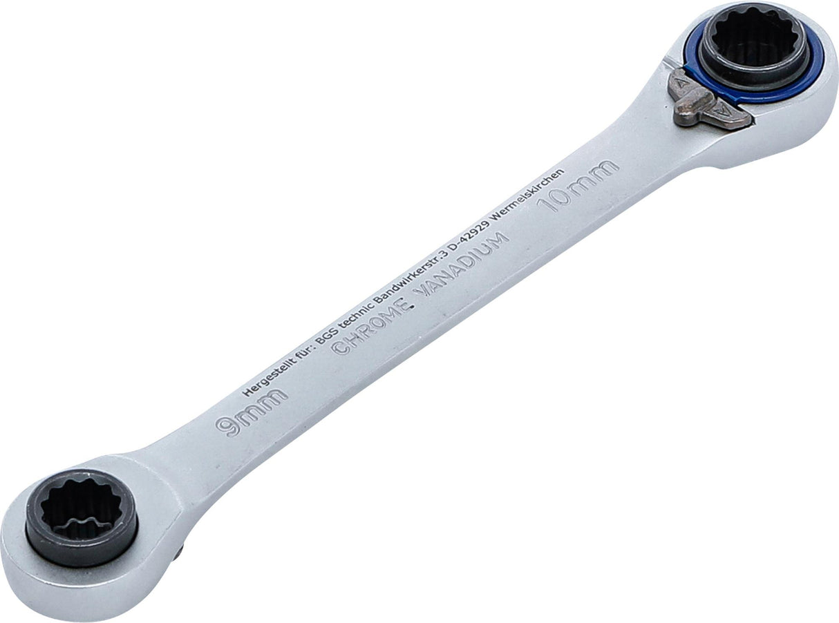 DOUBLE ENDED RATCHET WRENCH "4 IN 1" | 8X9, 10X11 MM (30809)