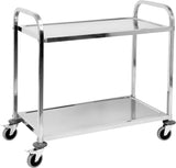 SERVICE TROLLEY 2 TIERS SQ (YG-09095)