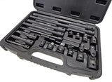 SET OF IMPACT EXTENSION BARS / ADAPTERS / JOINTS | 6.3 MM (1/4") / 10 MM (3/8") / 12.5 MM (1/2") | 18 PCS. (DT18S)
