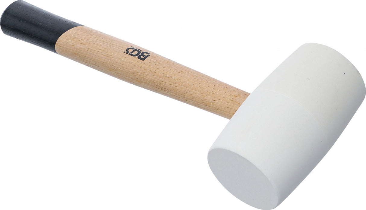 RUBBER MALLET | HICKORY HANDLE | WHITE HEAD | Ø 64 MM | 750 G (70140)