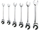 FLARE NUT RATCHET WRENCH SET 8-19MM 6PCS (YT-01344)