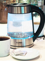 EL. GLASS KETTLE, LED 1,7L TEMP.CONTROL (68173)