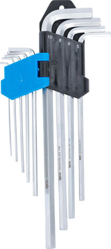 L-TYPE WRENCH SET | EXTRA LONG | INTERNAL HEXAGON 1.5 - 10 MM | 9 PCS. (808)