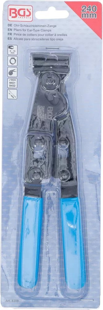 PLIERS FOR EAR-TYPE CLAMPS | 240 MM (8359)