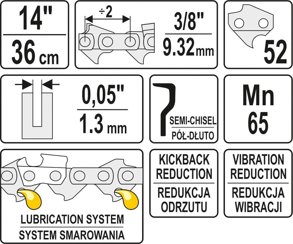 CHAIN 14" 3/8" (YT-84951)