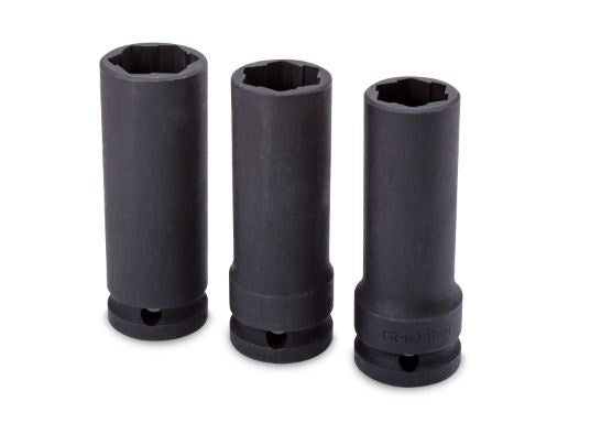 SOCKET SET FOR DAMAGED BOLTS | LONG | 17/19/21 MM | 3 PCS. (EH2400)