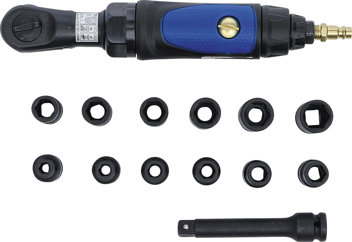 AIR RATCHET WRENCH SET | 12.5 MM (1/2") | 102 NM | 14 PCS. (70192)