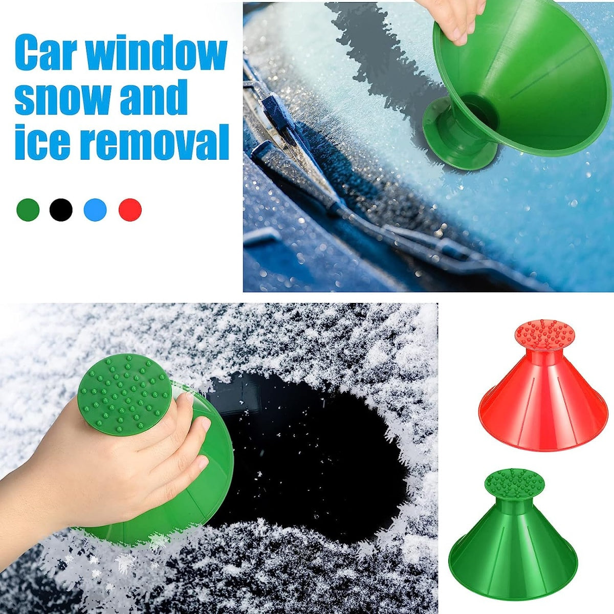 FUNNEL SET | WITH SNOW SCRAPER | 4 PCS. (SF4S)