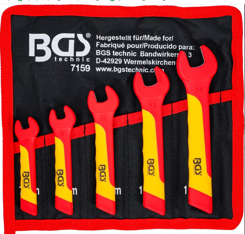 VDE SINGLE OPEN END SPANNER SET | 7 - 14 MM | 5 PCS. (7159)