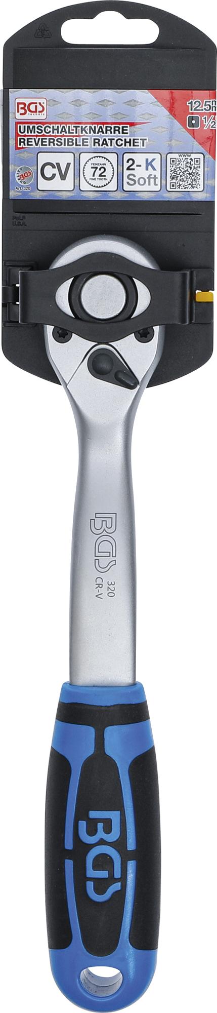 REVERSIBLE RATCHET | FINE TOOTH | 12.5 MM (1/2") (320)
