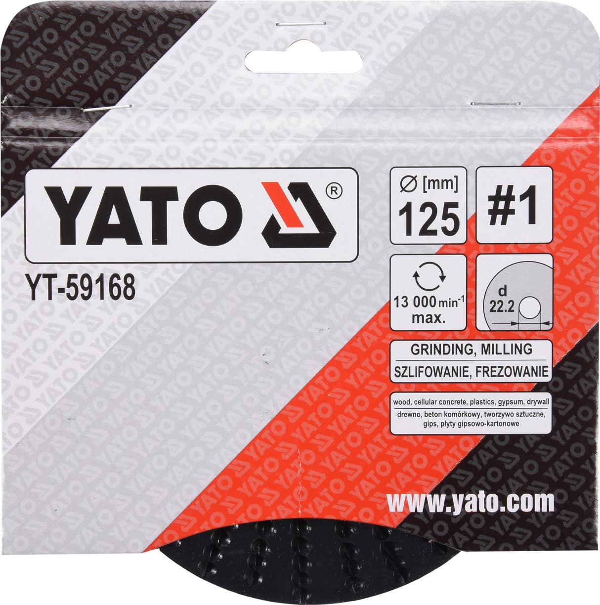 TAPERED RASP DISC 125MM NO1 (YT-59168)