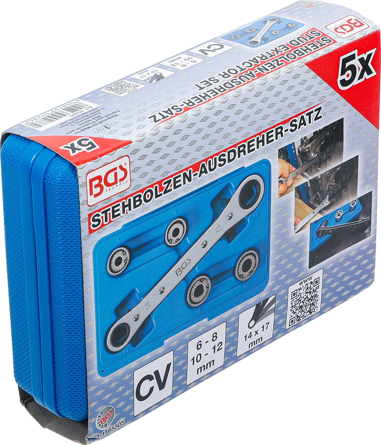 STUD EXTRACTOR SET | 6 - 12 MM | 5 PCS. (65505)