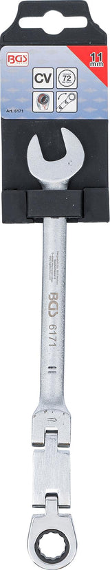 DOUBLE-JOINT RATCHET COMBINATION WRENCH | ADJUSTABLE | 11 MM (6171)