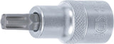 BIT SOCKET | 12.5 MM (1/2") DRIVE | SPLINE (FOR RIBE) M8 (4153)