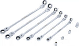 DOUBLE SWIVEL HEAD RATCHET WRENCH SET | 8 - 19 MM | 10 PCS. (1541)