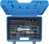 IMPACT SOCKET SET HEXAGON | 6.3 MM (1/4") + 12.5 MM (1/2") | 69 PCS. (5255)