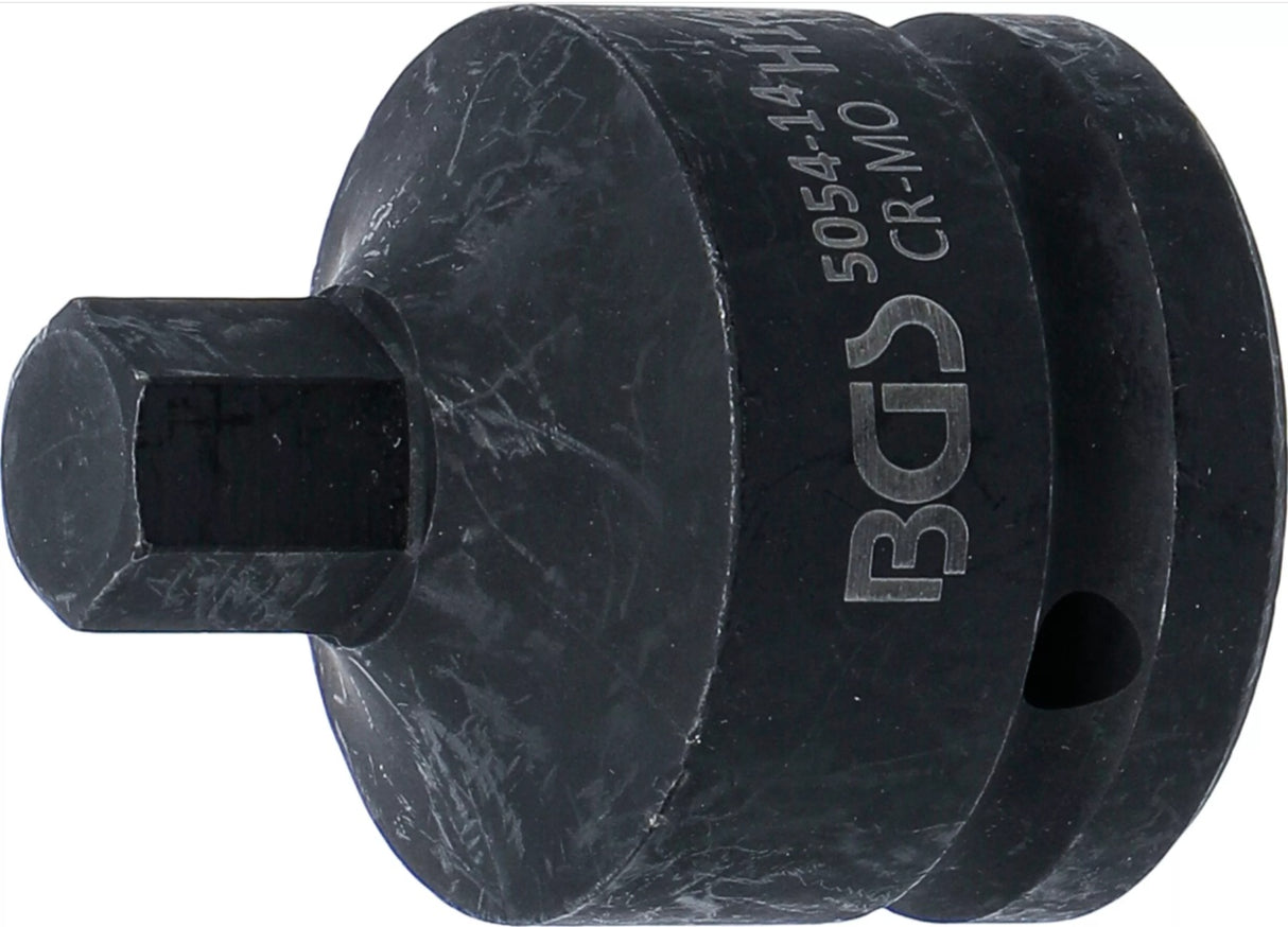 IMPACT BIT SOCKET | LENGTH 55 MM | 20 MM (3/4") DRIVE | INTERNAL HEXAGON 14 MM (5054-14)