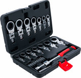 PUSH-FIT RATCHET RING WRENCH AND BIT SET | 6 - 20 MM | 27 PCS. (84529)