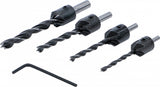 DRILL BITS/MILLING CUTTERS FOR WOOD | 4 PCS | 4-5-6-8 MM (50790)