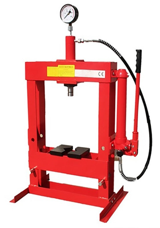 HYDRAULIC PRESS WITH PRESSURE GAUGE | BENCH TYPE | 10 T (H8026)