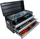 ELECTRICIANS-METAL WORKSHOP TOOL CASE | 3 DRAWERS | WITH 147 TOOLS (3350)