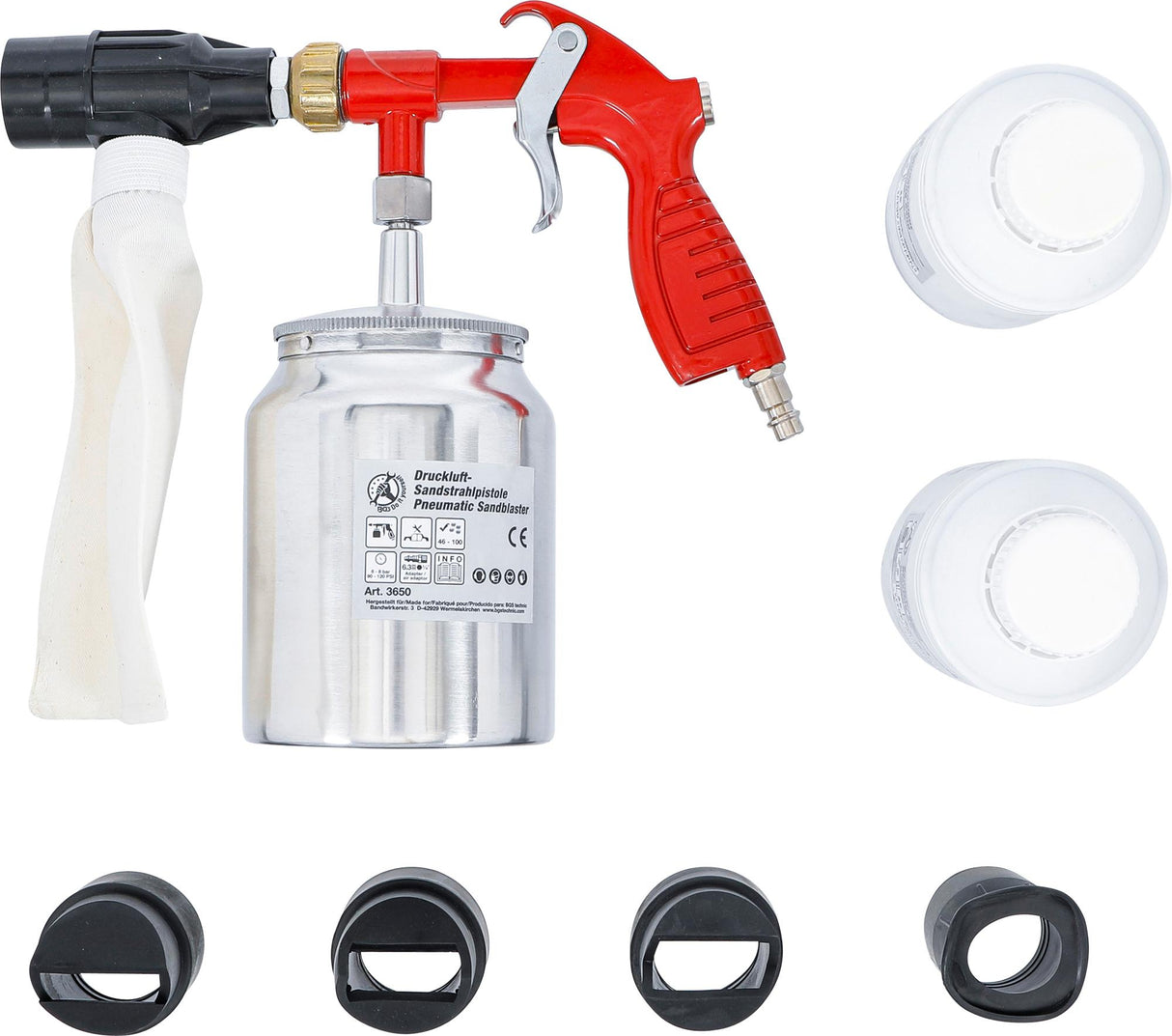 PNEUMATIC SANDBLASTER INCL. ACCESSORIES (3650)