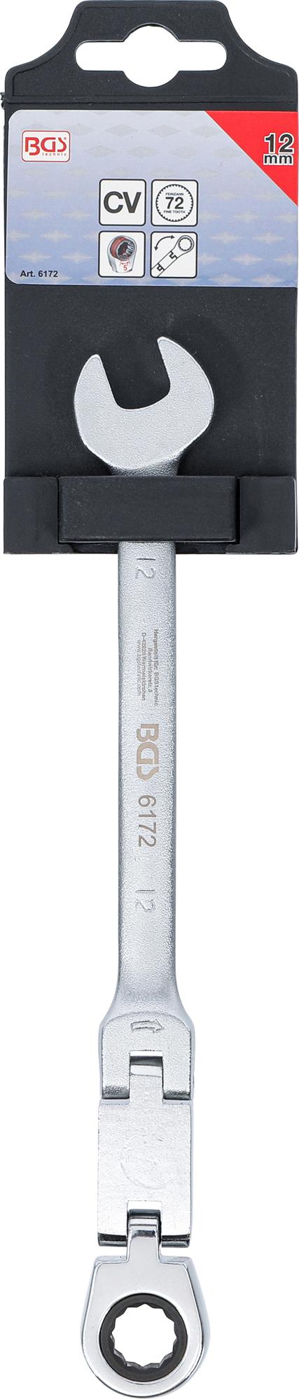 DOUBLE-JOINT RATCHET COMBINATION WRENCH | ADJUSTABLE | 12 MM (6172)