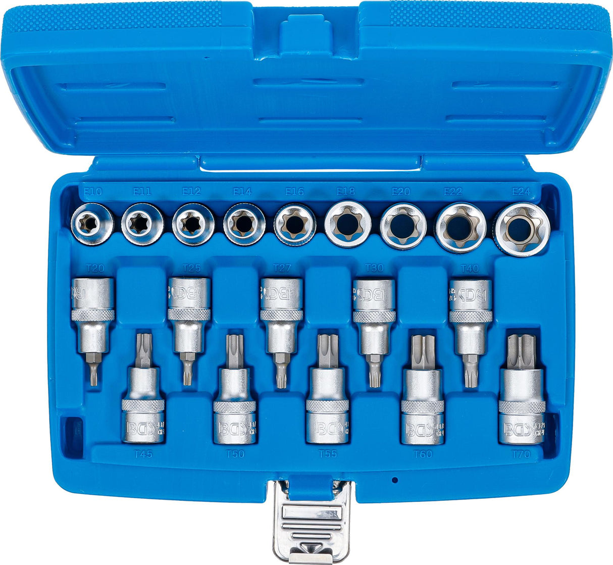 BIT SOCKET / SOCKET SET | 12.5 MM (1/2") DRIVE | E-STAR / T-STAR (FOR TORX) | 19 PCS. (5100)