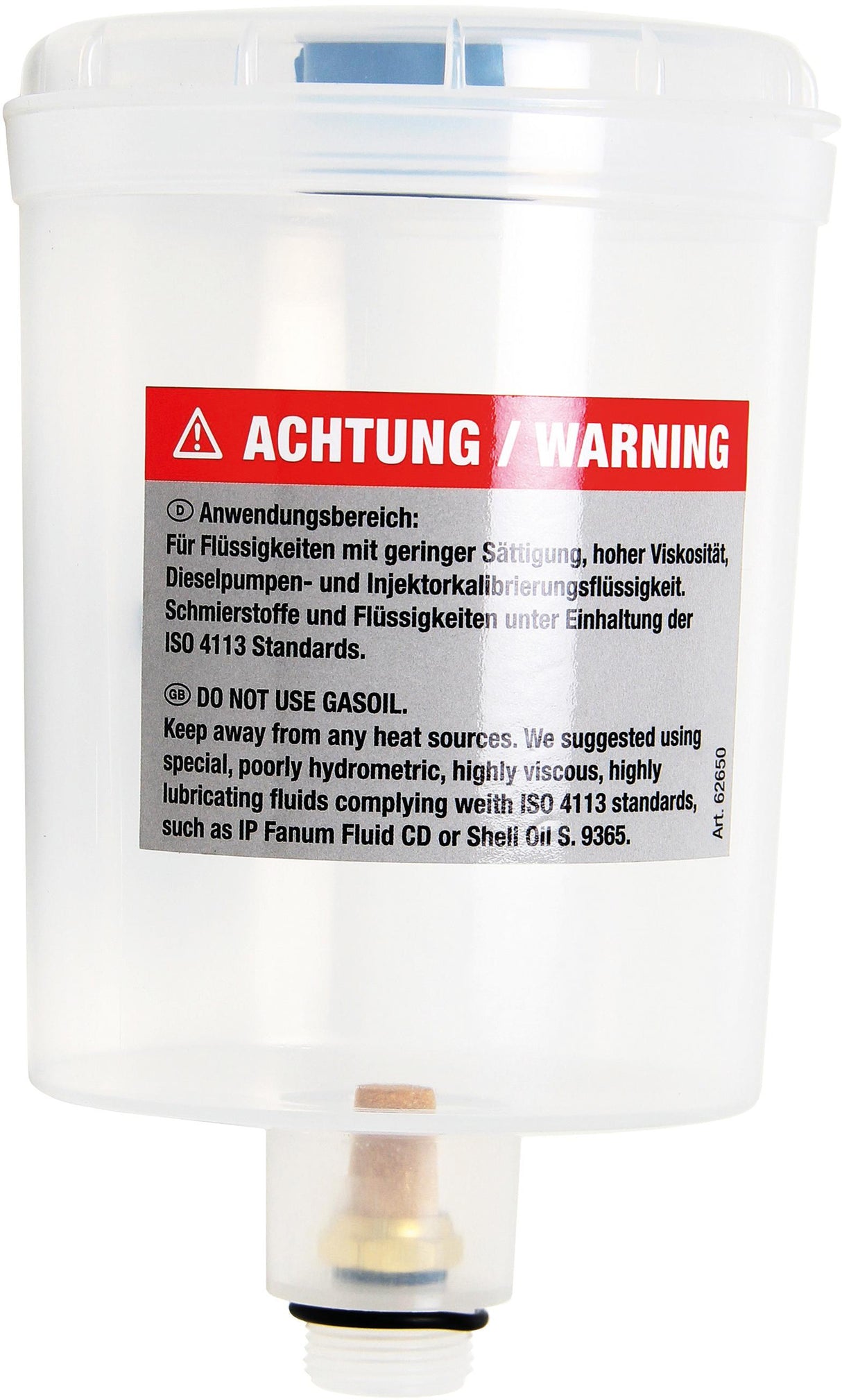 PLASTIC CONTAINER WITH COVER | FOR BGS 62650 (62650-1)
