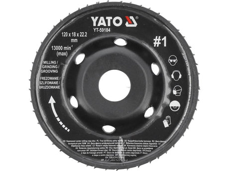 MILLING RASP WHEEL FOR ANGLE GRINDERS (YT-59184)