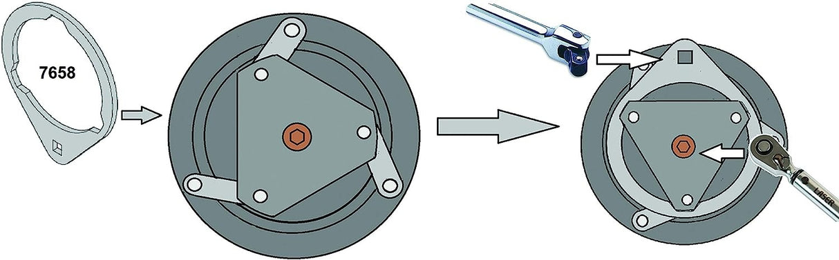 AIR CONDITIONER COMPRESSOR CLUTCH HOLDING TOOL | FORD (SK1458)