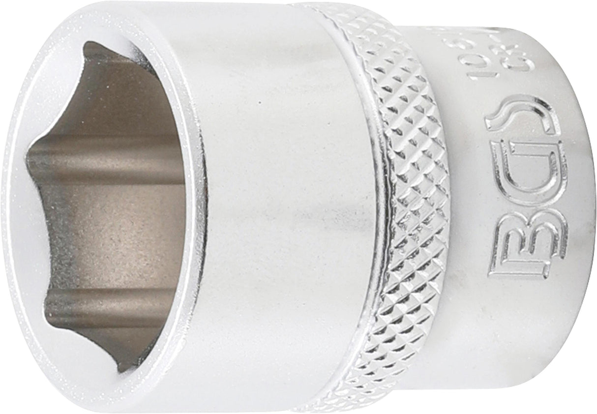 SOCKET, HEXAGON | 10 MM (3/8") DRIVE | 18 MM (10618)