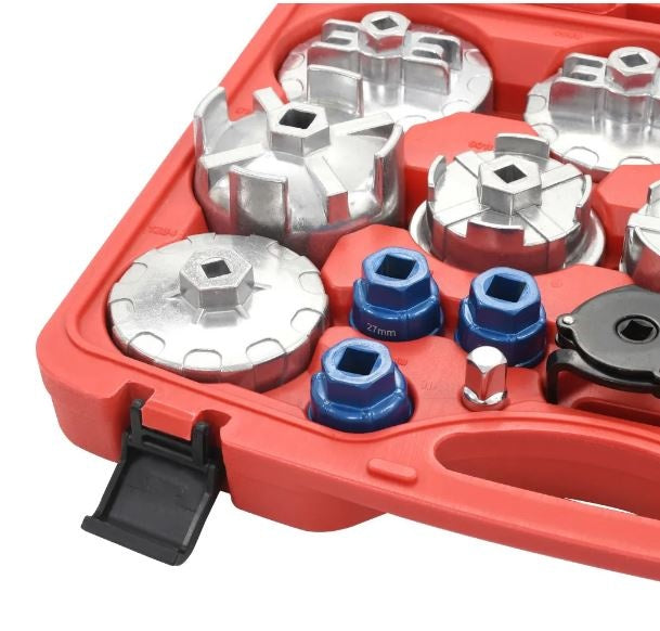 OIL FILTER WRENCH / CAP SET | FOR MODERN ENGINES | 19 PCS. (OFW19)