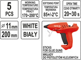 GLUE STICKS 11,2X200MM 5PCS WHITE (YT-82438)