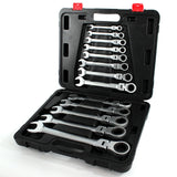 RATCHET WRENCH SET | FLEX HEAD | PLASTIC BOX | 8-32 MM | 13 PCS. (SK5003)