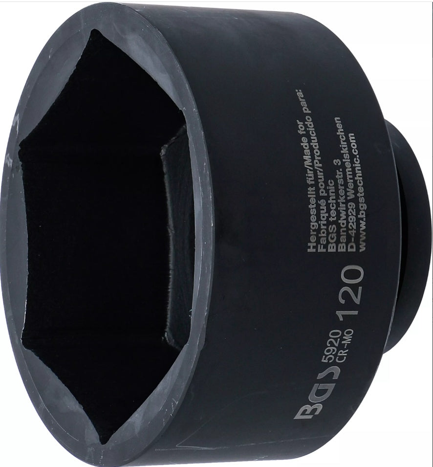 IMPACT SOCKET, HEXAGON | 25 MM (1") DRIVE | 120 MM (5920)