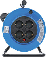 CABLE REEL | 15 M | 3 X 1.5 MM² | 4 SOCKET OUTLETS | IP 20 | 3000 W (3360)