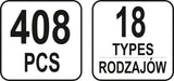 TRIM CLIPS ASSORTMENT NISSAN 408 PCS (YT-06657)